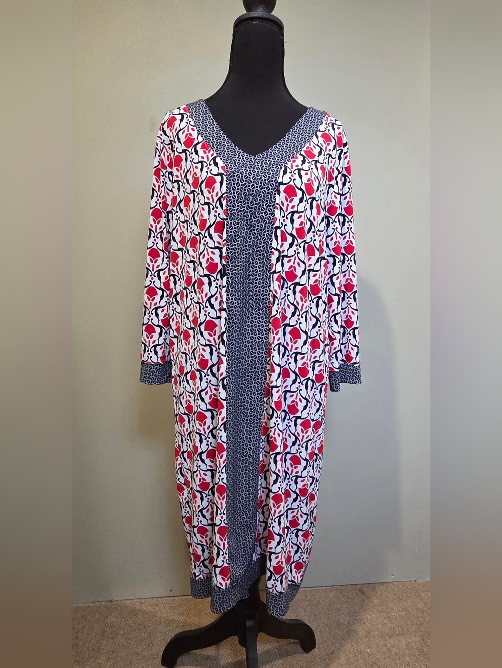 Brooks Brothers Dress— Red, Navy & White